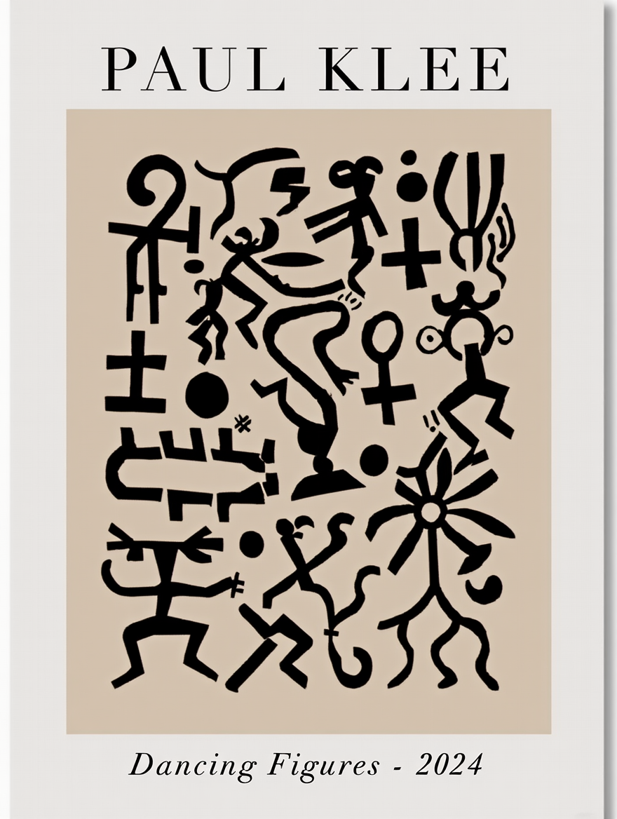 Paul Klee Abstract Art Prints – Colorful Minimalist Posters, 9 Mix & Match Designs for Home & Living Room