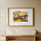 Valley Falls by Henry Lyman Sayën – Landscape Art Print