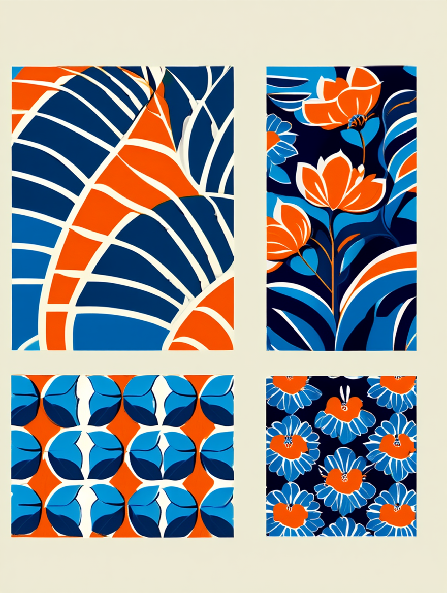 André Durenceau – Vintage Deco Ensemble Prints