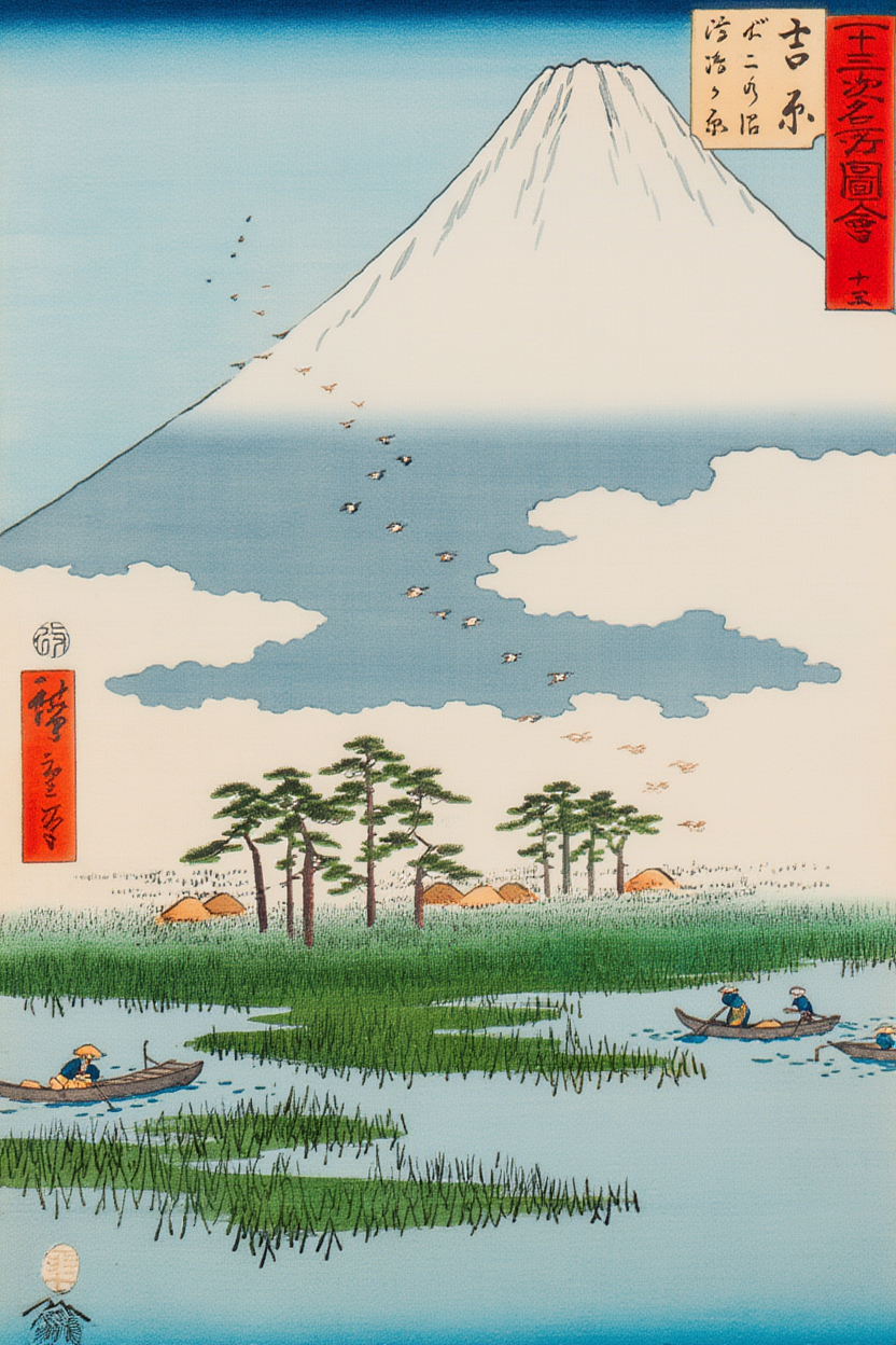 Title: Yoshiwara by Utagawa Hiroshige II – Japanese Ukiyo-e Art Print - Hakyarts