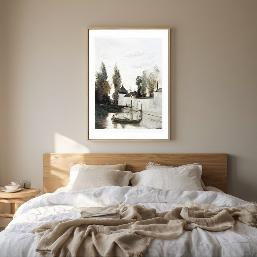 Beaune La Rolande – Le Château De La Motte-Bastille | Jean-Baptiste-Camille Corot Art Print