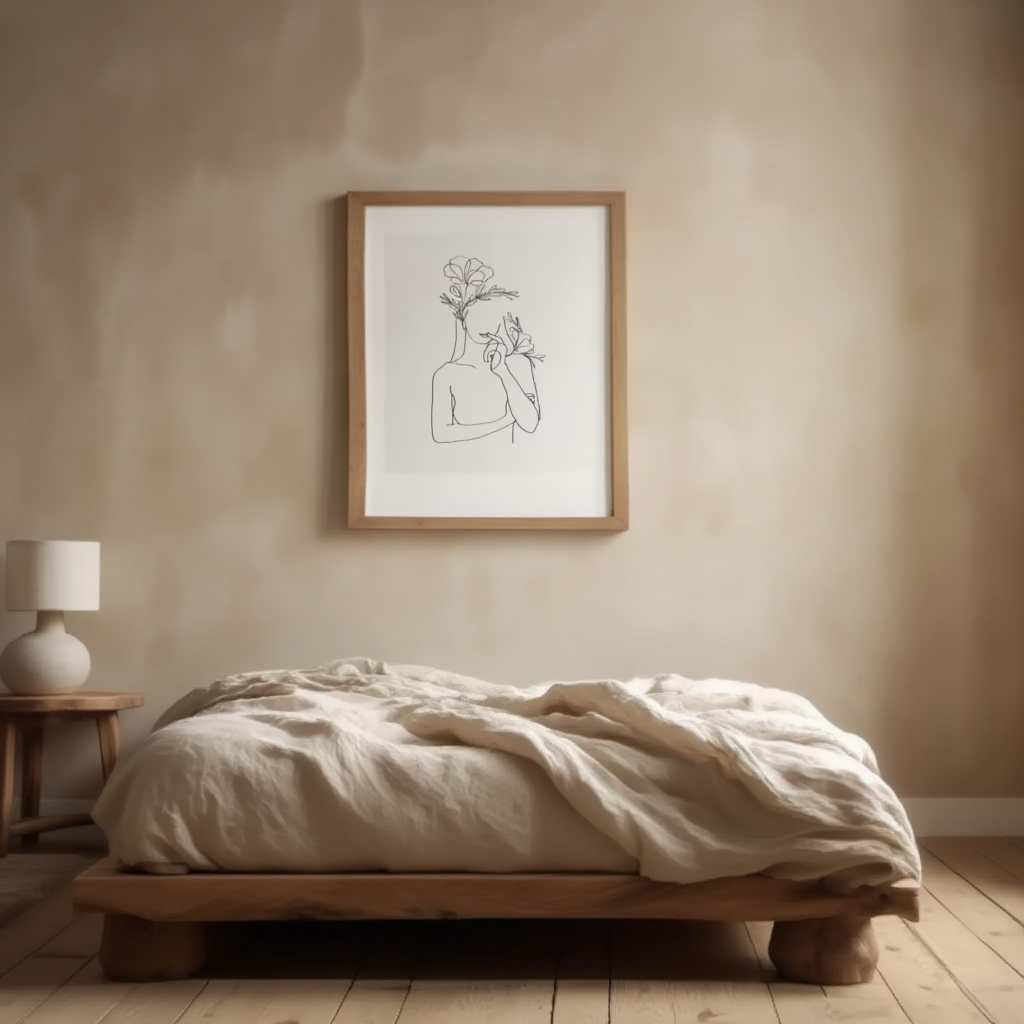 Abstract Feminine Line Art Poster