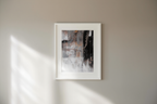 Grey Brush Stroke Poster No2 - Hakyarts