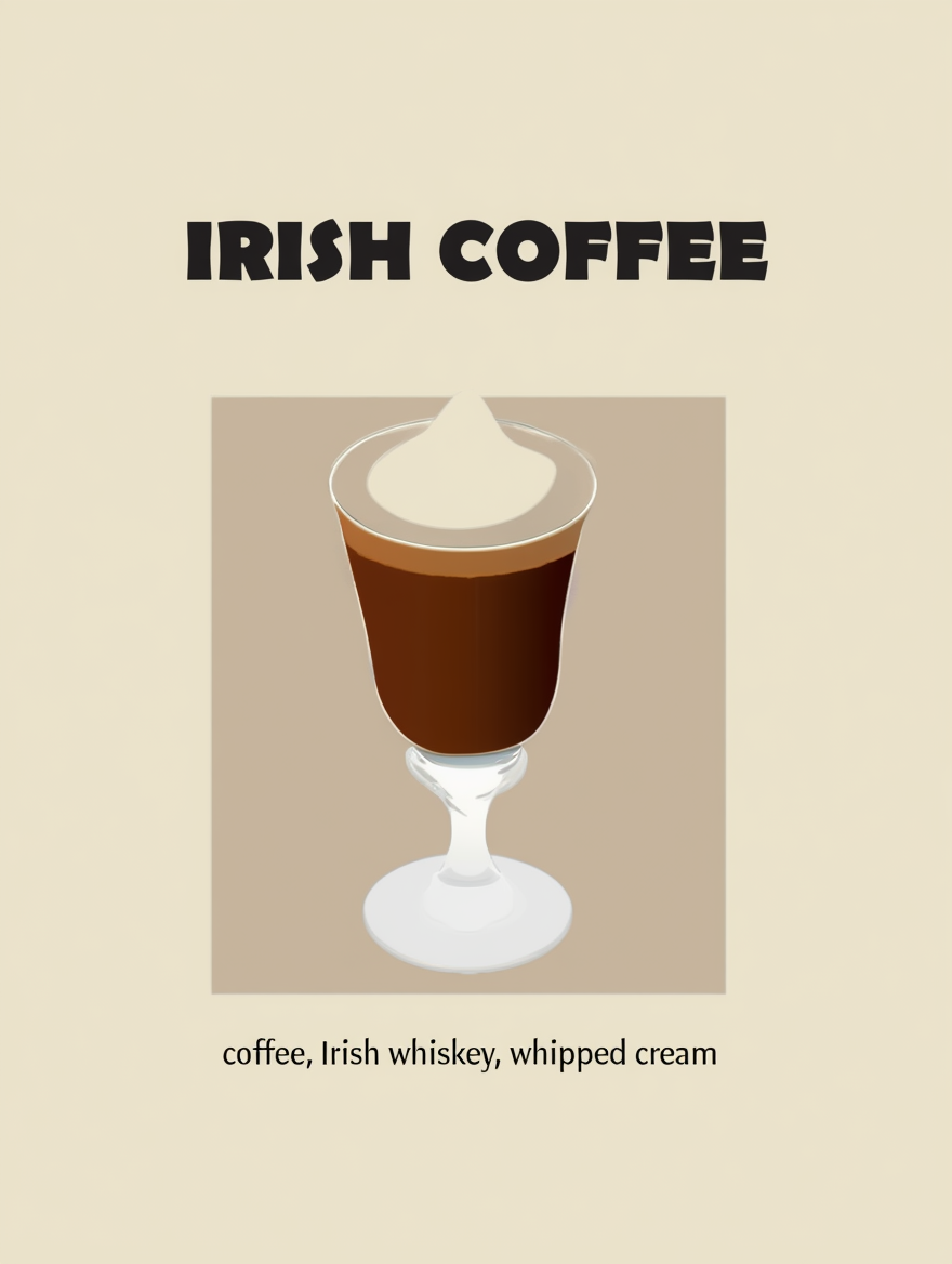 Irish Coffee – Contemporary Coffee Beverage Art Print