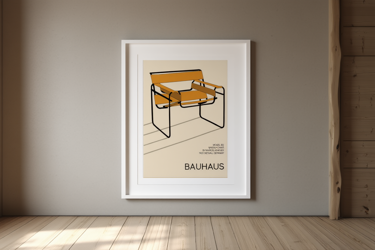Bauhaus Chair – Modernist Design Art Print