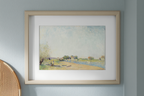 Loing Canal at Saint-Mammès – Alfred Sisley Poster | Impressionist River Landscape Art Print - Hakyarts