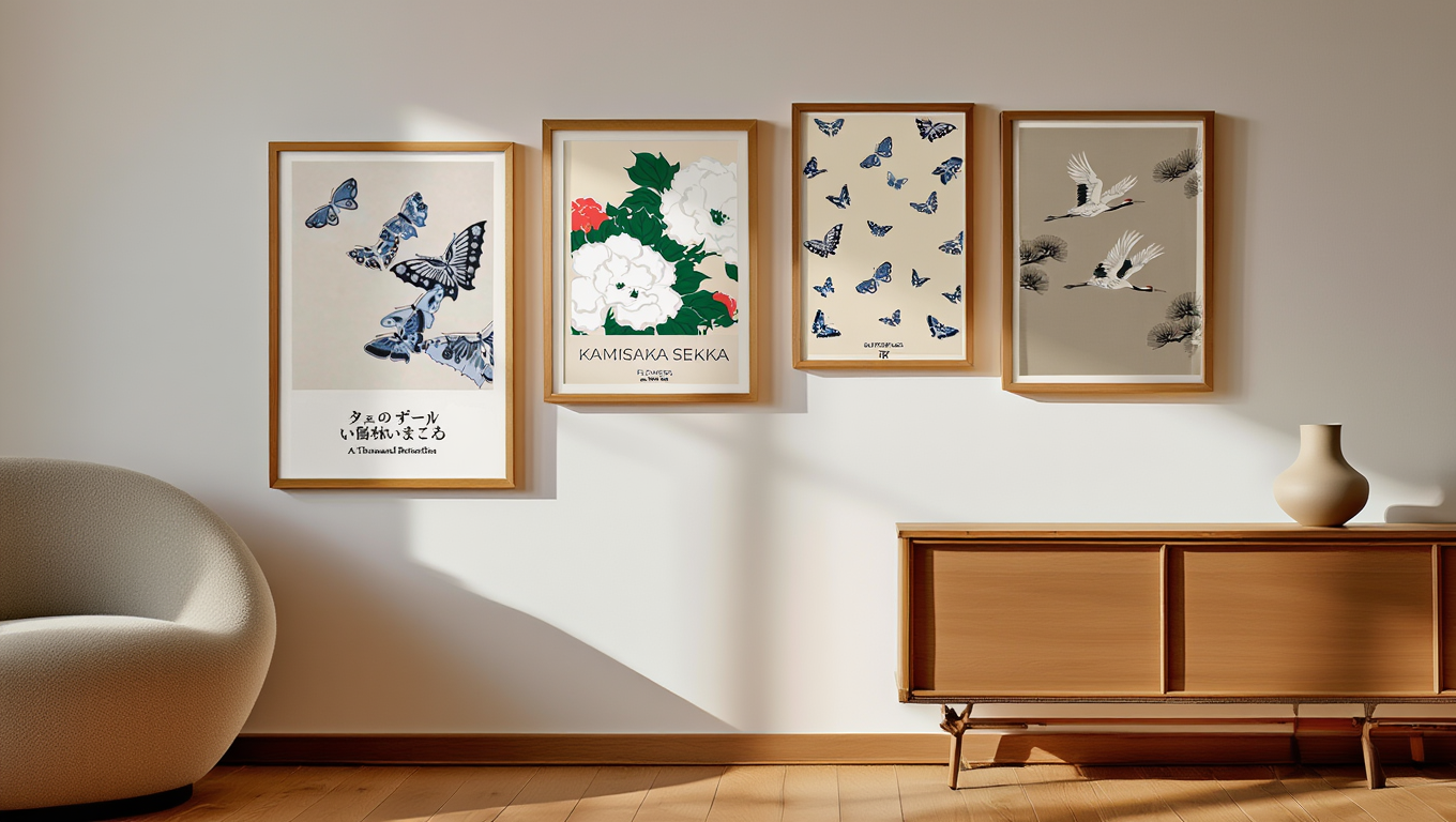 Kamisaka Sekka – Nature & Pattern | 4 Prints Mix & Match