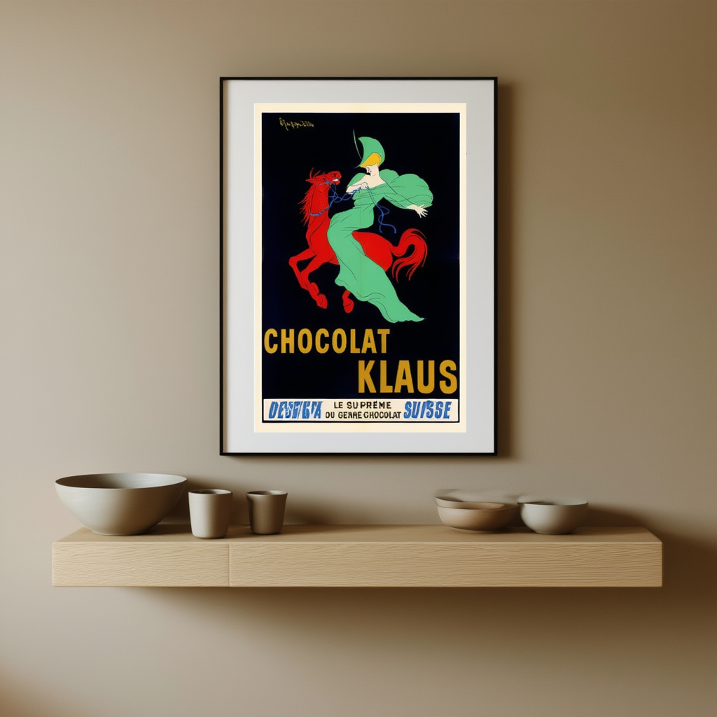 Chocolat Klaus by Leonetto Cappiello – Vintage Advertising Art Print