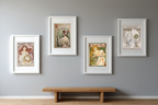 Alphonse Mucha 4-Print Collection – Art Nouveau Elegance - Hakyarts