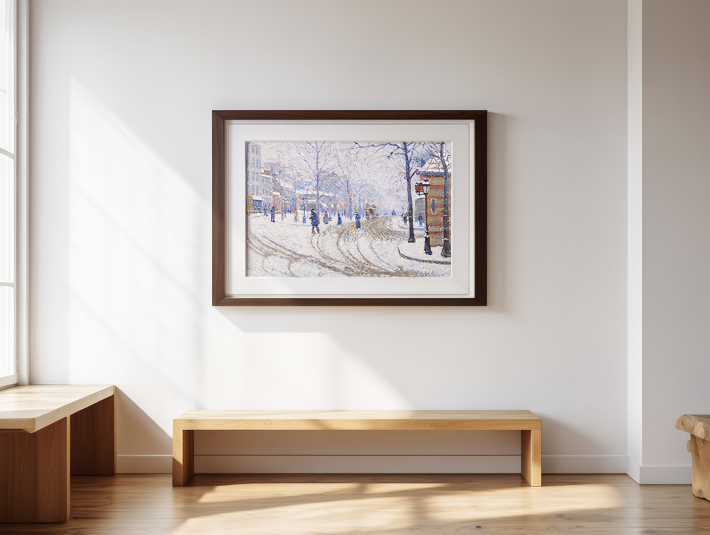 Paul Signac - Snow 'Boulevard de Clichy - Paris'