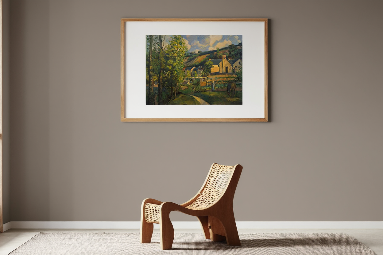 Camille Pissarro - A View of L’Hermitage, near Pontoise