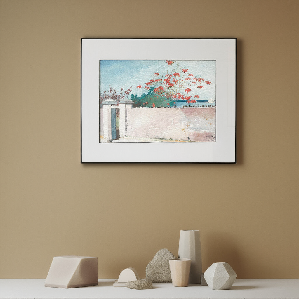 A Wall – Winslow Homer Poster | American Realist Landscape Art Print