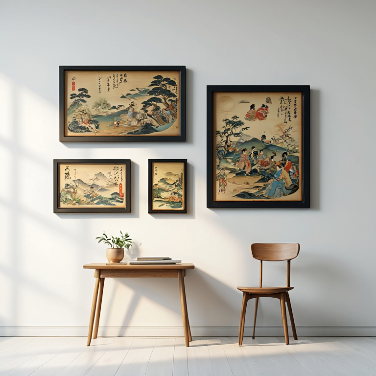 Zen Harmony – Set of 4 Japanese Art Prints