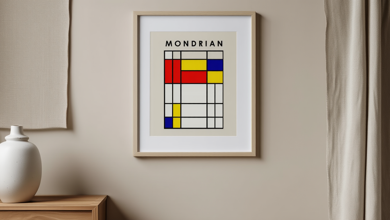 Mondrian – Geometric Abstract Art Print