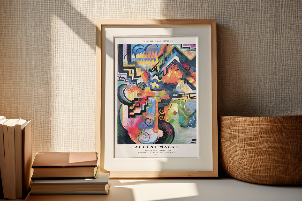 August Macke - Colored Composition Poster