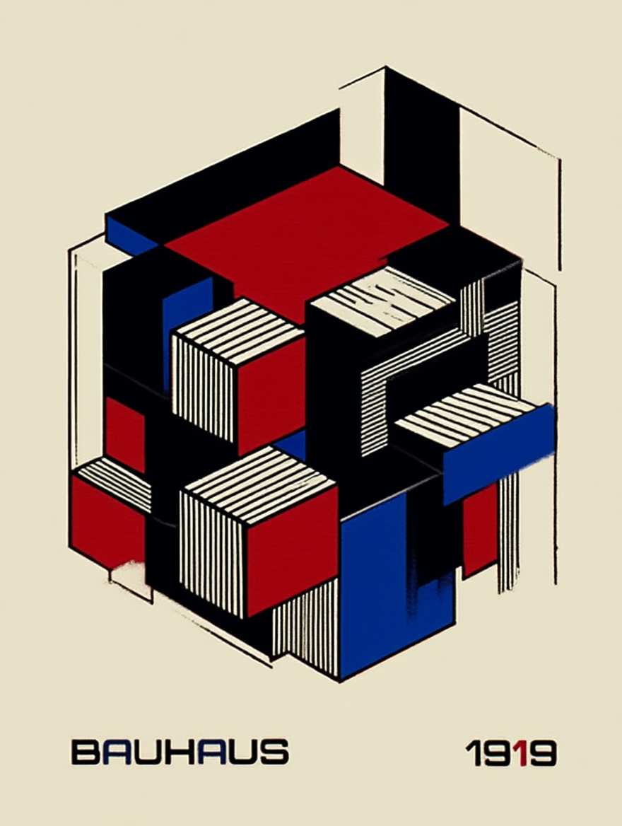 Modernist Balance – Bauhaus-Inspired Wall Art