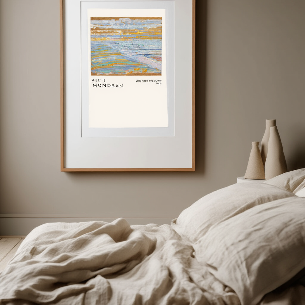 Piet Mondrian – View from the Dunes Print (1909) – Iconic Abstract Modern Art Poster