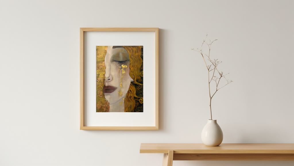 Vintage Soul – Textured Portrait Collage Art Print – Unique Mixed Media Poster