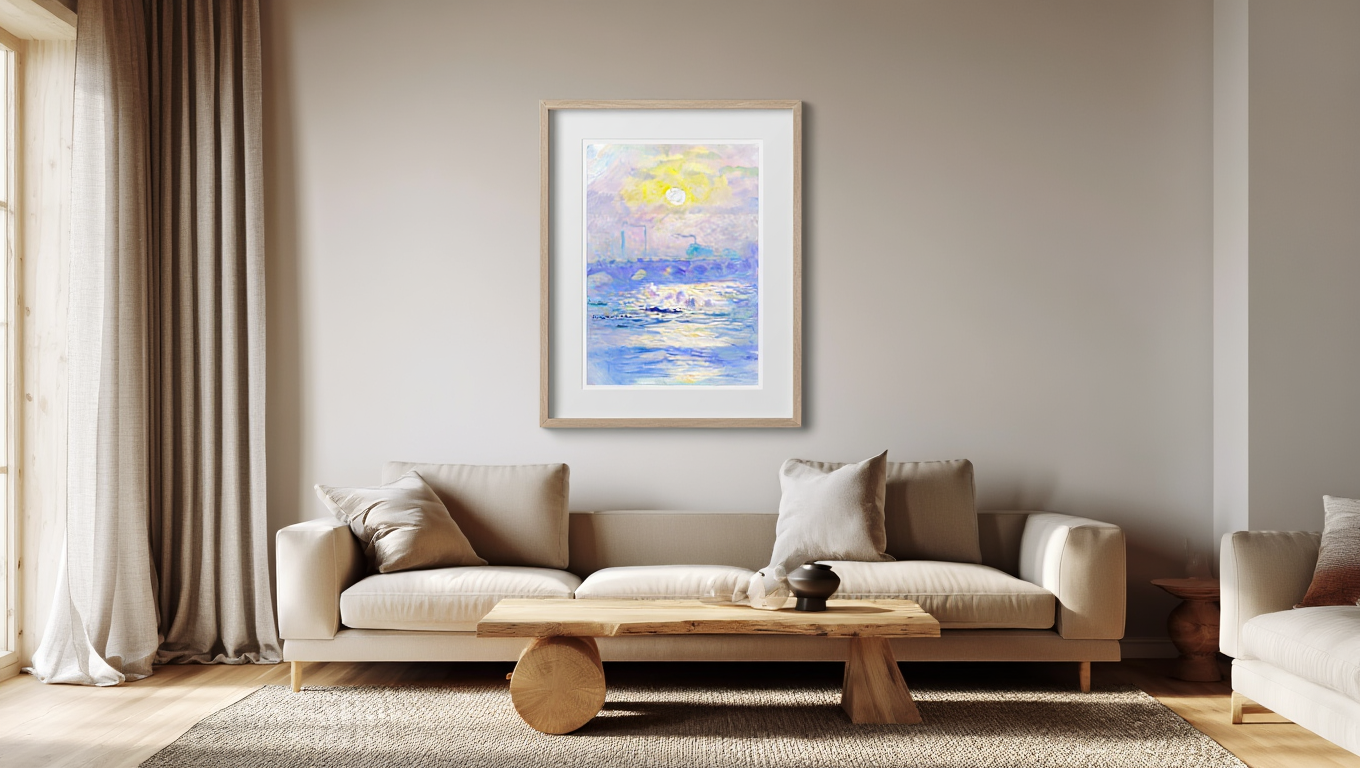 Claude Monet – Waterloo Bridge Impressionist Print