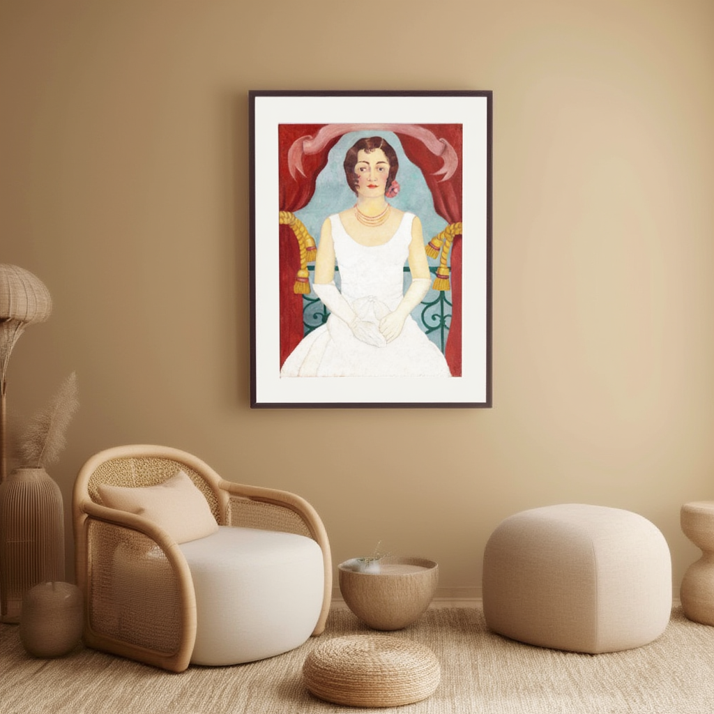 Frida Kahlo – Portrait of a Lady in White | Fine Art Print