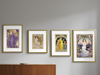 Alphonse Mucha Home Décor Set – 4 Art Nouveau Prints - Hakyarts