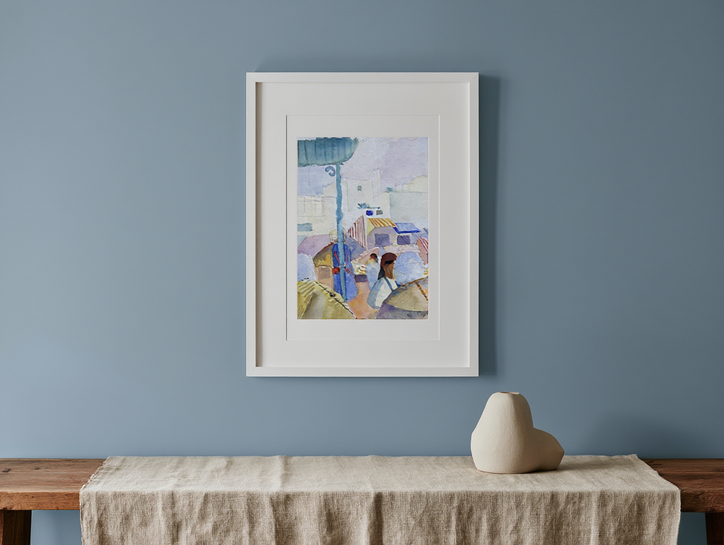 August Macke - Market in Tunis II