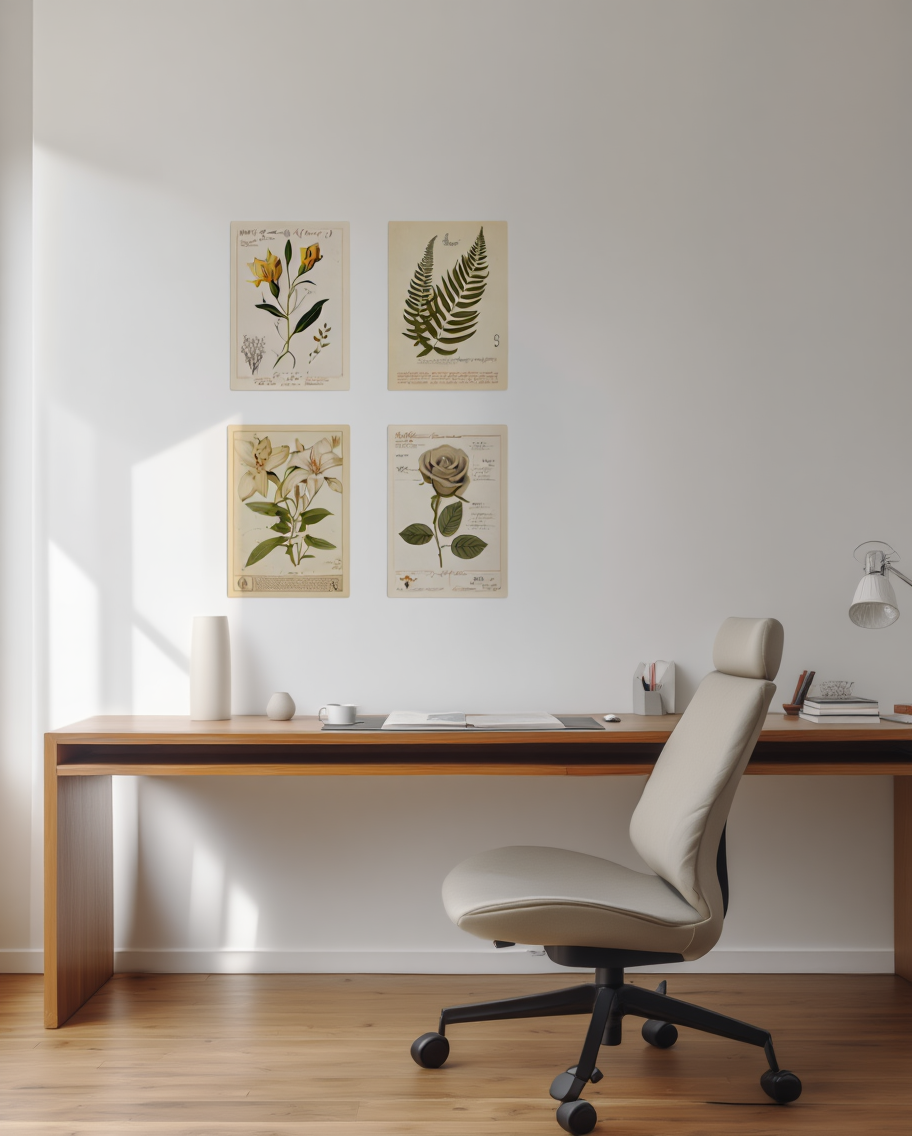 Botanical Grace – Set of 4 Art Prints