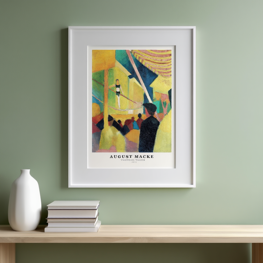 August Macke – Tightrope Walker - Expressionist Modern Art Print