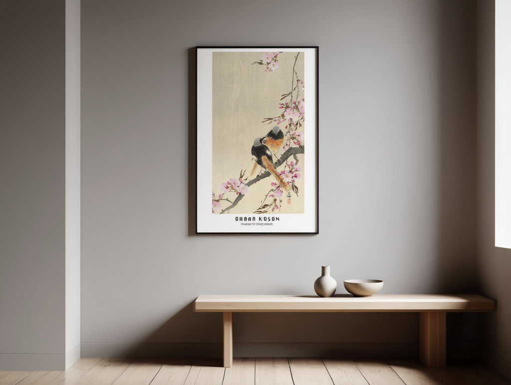 Ohara Koson - Redstart on Cherry Blossom