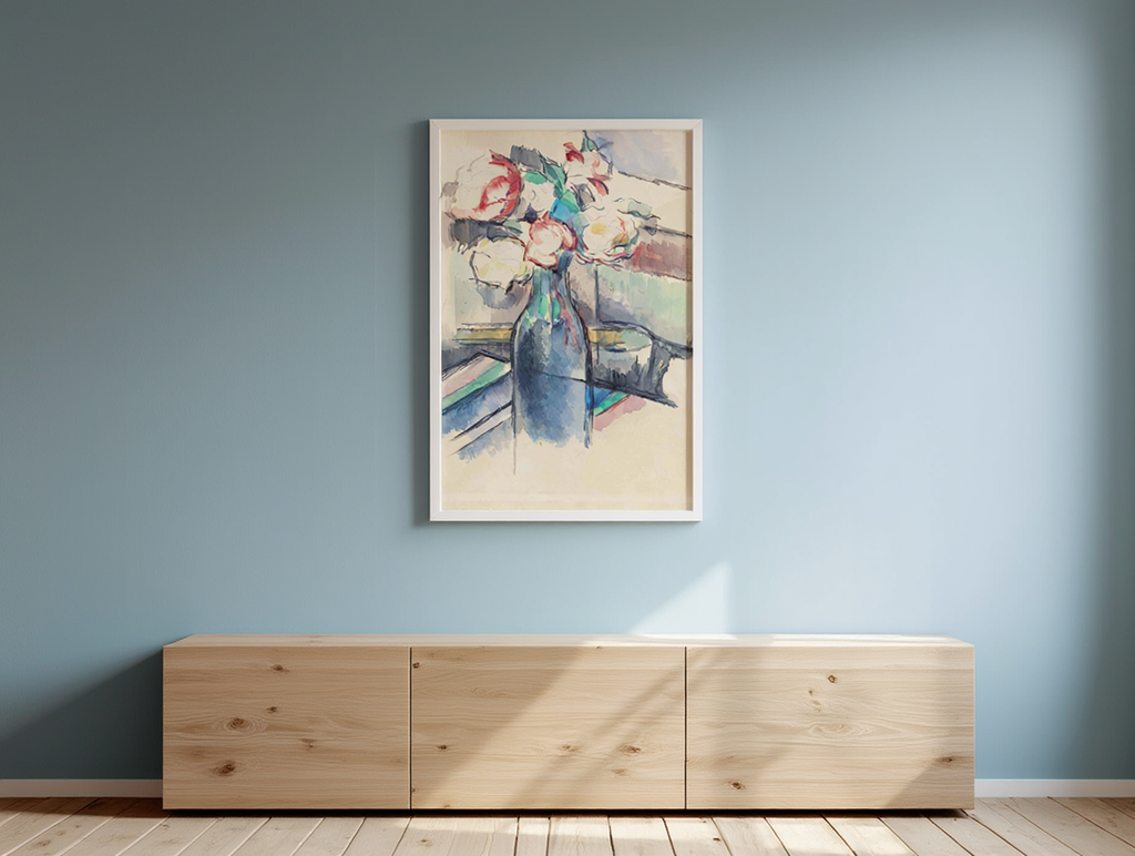 Paul Cezanne - Roses in a Bottle