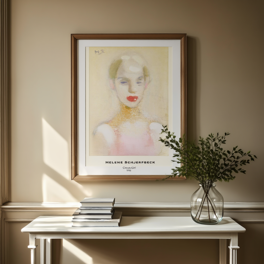 Helene Schjerfbeck - Circus Girl Poster