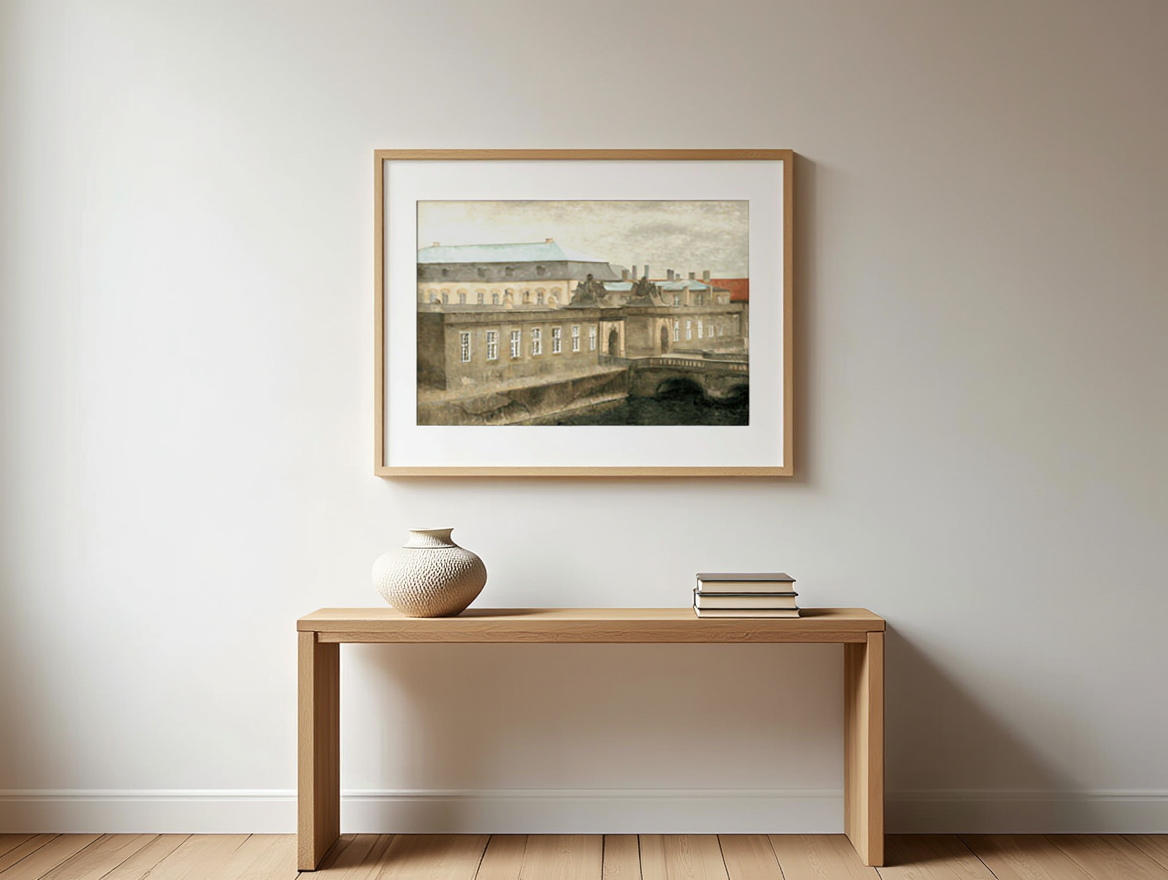 Vilhelm Hammershøi  - View of Christiansborg Palace | HakyArts