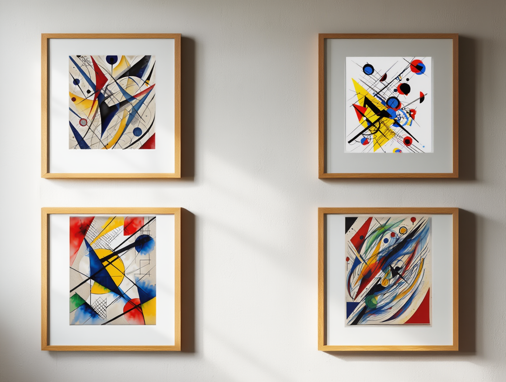 Kandinsky – Geometric Abstract Art “Concentric Circles”