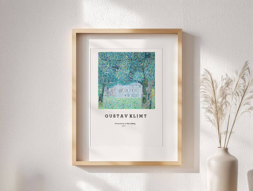 Gustav Klimt - Farmhouse in Buchberg Poster