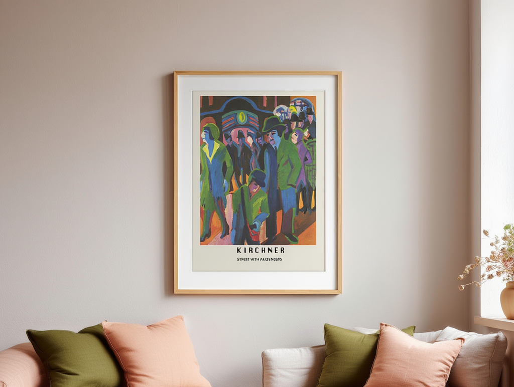 Ernst Ludwig Kirchner - Street with Passengers Poster