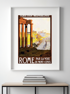 Paris-Lyon Vintage Travel Poster