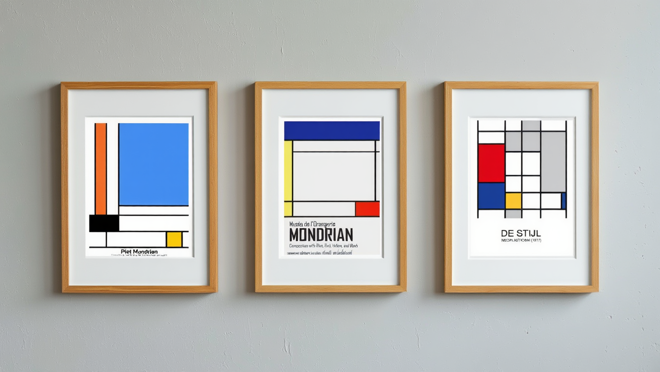 Modernist Balance – Piet Mondrian Geometric Wall Art Prints