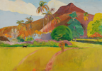 Tahitian Landscape – Paul Gauguin Poster | Post-Impressionist & Symbolist Tropical Art Print - Hakyarts