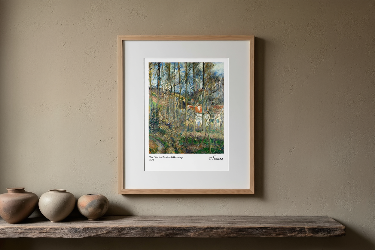 Camille Pissarro - La Côte des Boeufs à L'Hermitage | HakyArts