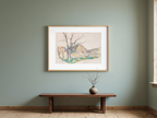 Winter Landscape – Paul Cézanne Poster | Post-Impressionist Landscape Art Print