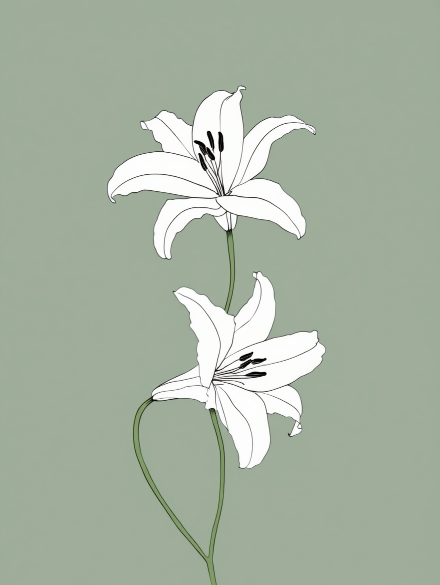 Floral Harmony – 3 Botanical Art Prints