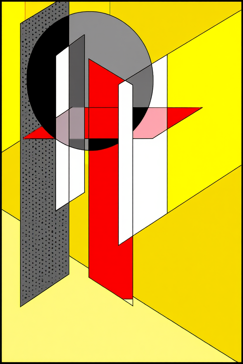 László Moholy-Nagy – 3 Modernist Prints | Abstract Geometric Art Collection