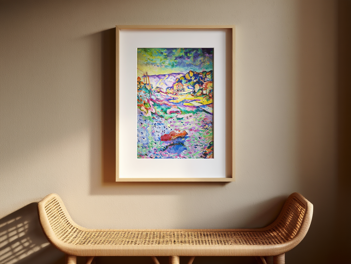 L'Estraque – Georges Braque (1906) | Paysage cubiste primitif