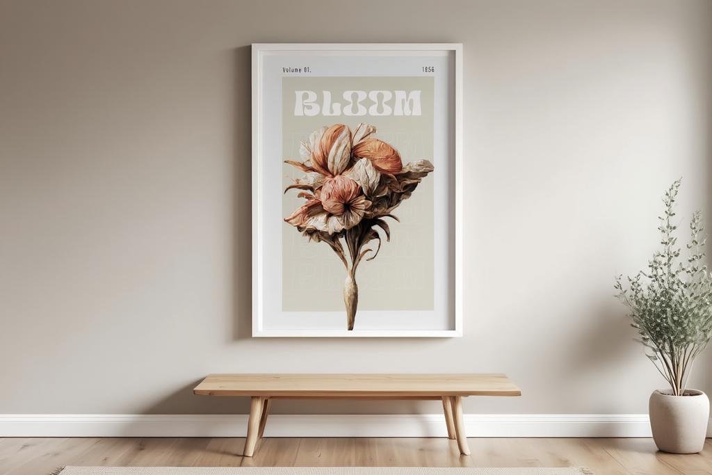 Vintage Floral Bloom Poster