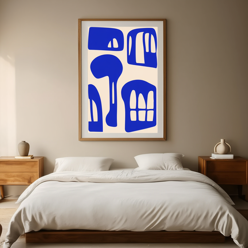 Klein-Inspired Blue – Minimalist Abstract Art Print