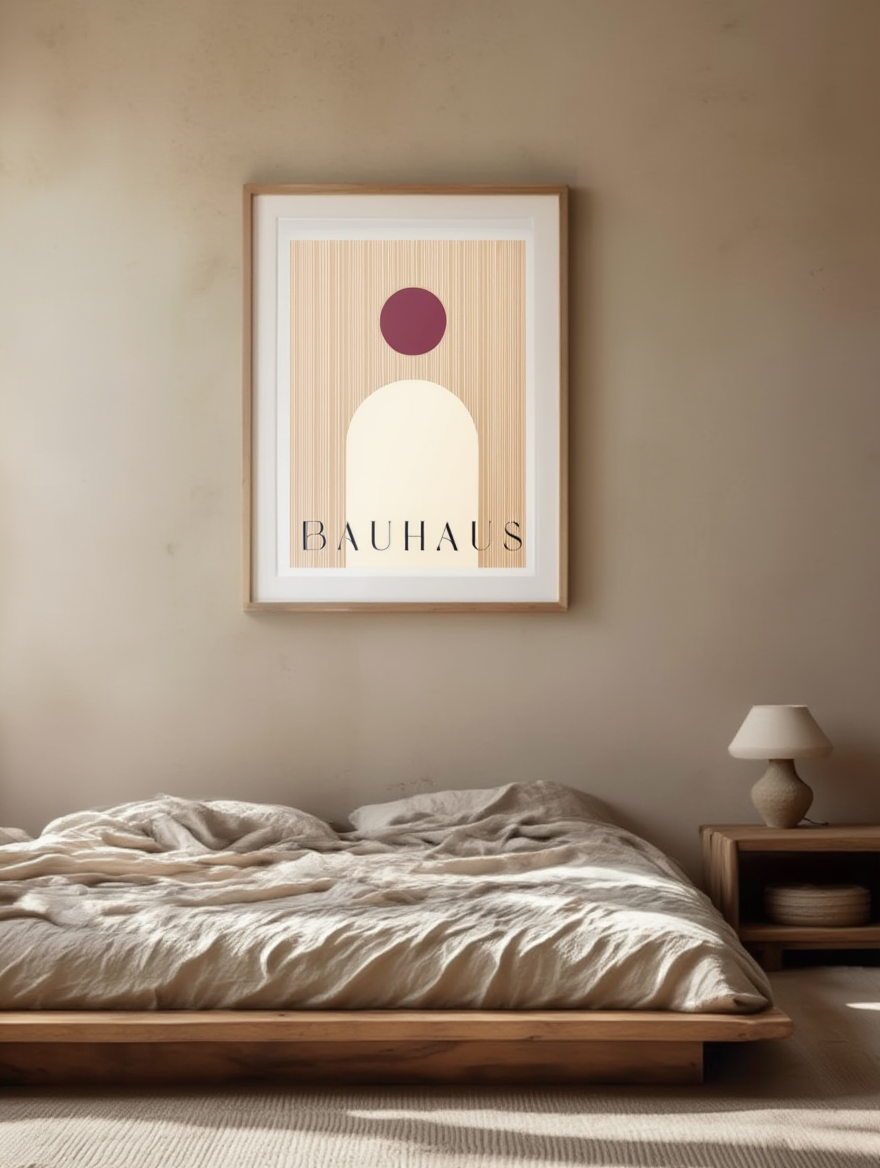 Bauhaus Shape – Minimalist Geometric Art Print