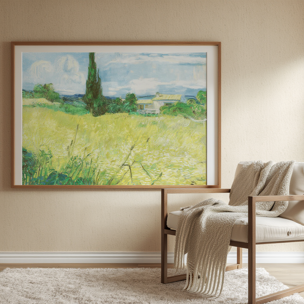 Green Field – Vincent van Gogh Poster | Post-Impressionist Landscape & Nature Art Print