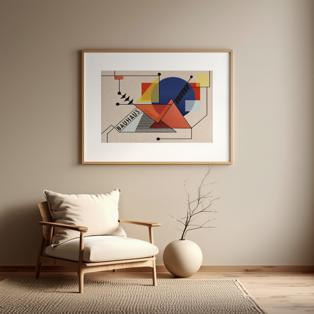 Geometric Bauhaus No. 2 Print – Modern Abstract Art Poster