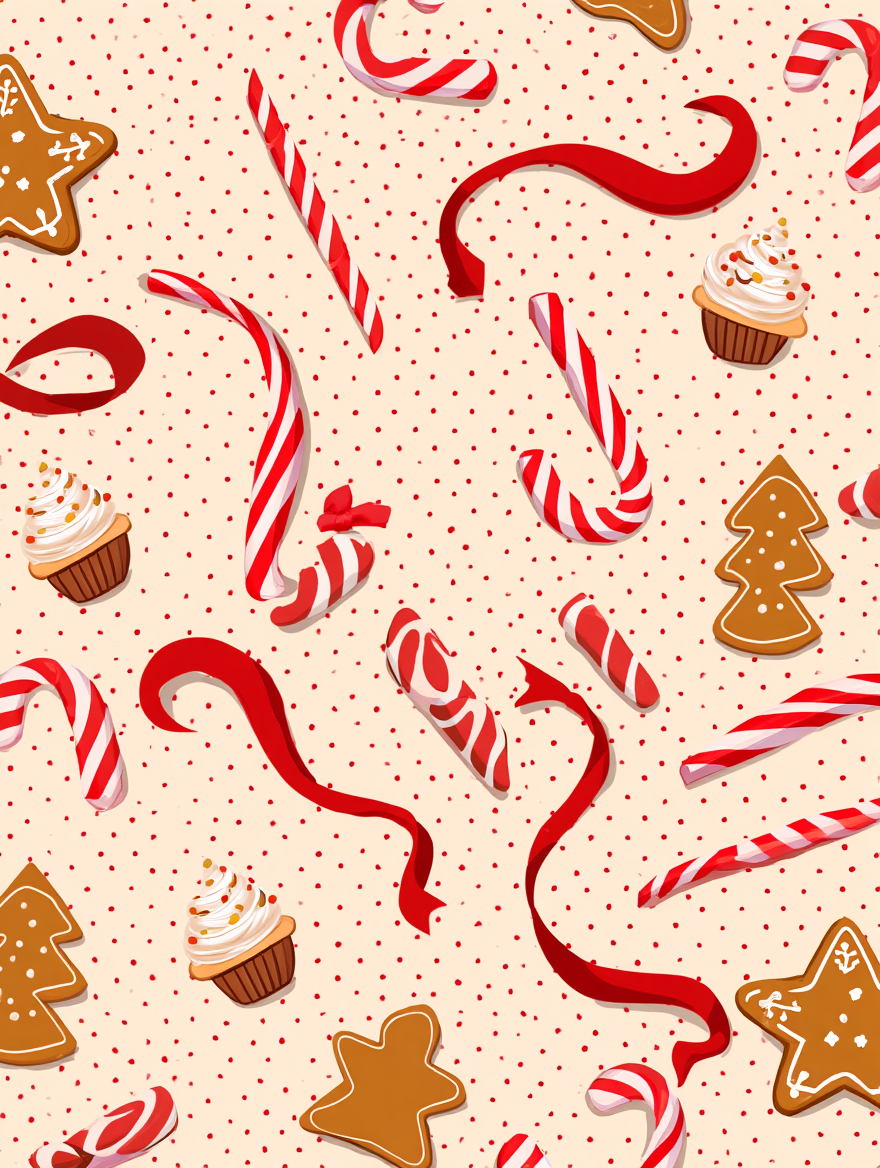 Christmas Candies – Holiday Art Print