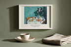 Paul Cezanne - Still Life with Apples and a Pot of Primroses Poster | HakyArts - Hakyarts